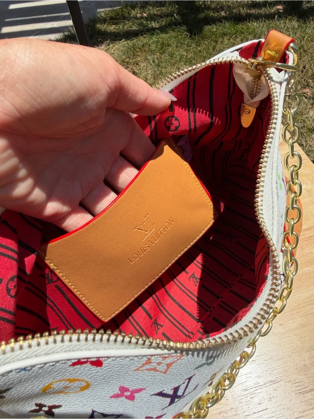NEW LV Print Boulogne PM Multicolor Rainbow Monogram Empreinte Shoulder Bag - Picture 9 of 9